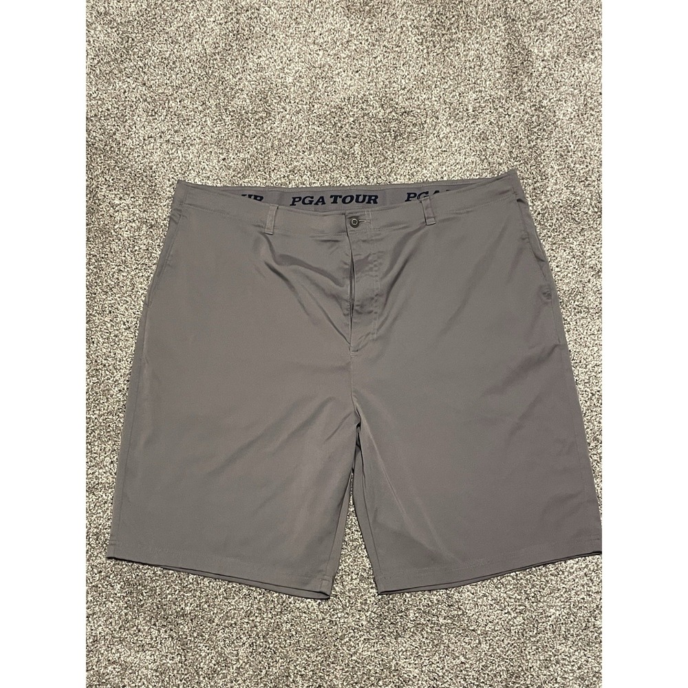 Mens‎ Pga Tour Golf Shorts Grey Performance Stretch Athletic Size 46